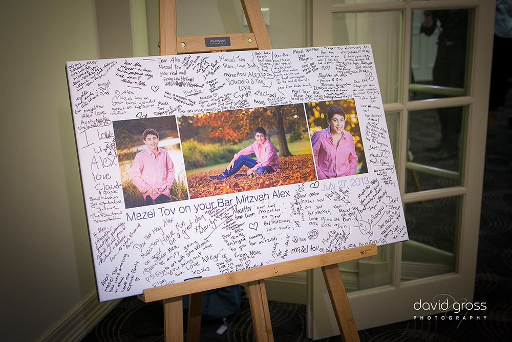 Bar Mitzvah Signing Board